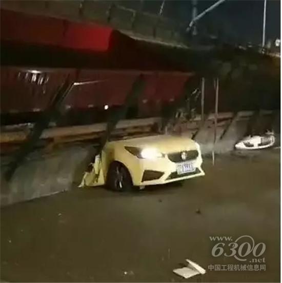 三一設備吊起被壓車輛，后續救援仍在進行